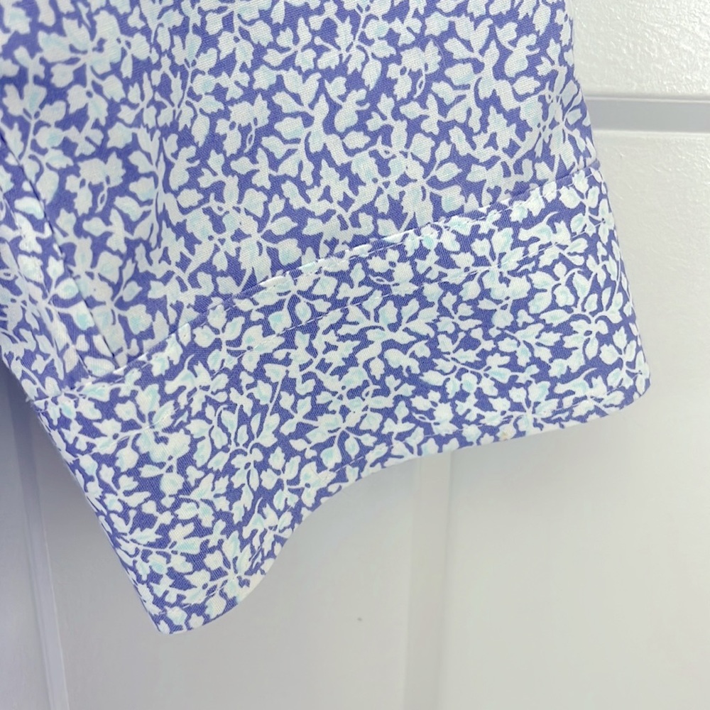 Talbots Wrinkle Resistant Button Down | Purple Fl… - image 6